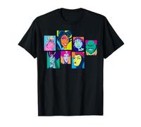 Disney Villains Retro Color Box Collage T-Shirt