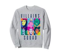 Disney Villains Squad Retro Color Grid Collage Sweatshirt