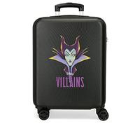 Disney Villains Valise moyenne incroyablement fabuleuse Noir 46x65x23 cm ABS rigide Fermeture à combinaison latérale 56L 3 kg 4 Double roues.