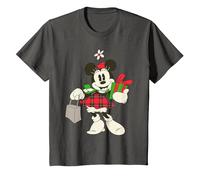 Disney Vintage Minnie Mouse Retro Holiday T-Shirt, Enfant, Asphalte, 3 ans
