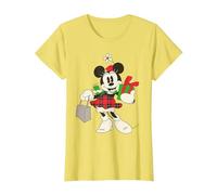 Disney Vintage Minnie Mouse Retro Holiday T-Shirt, Femme, Citron, S
