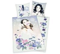 Disney Violetta Parure de Lit réversible en microfibre avec fermeture Éclair Lot de 2135x 200+ 80x 80cm