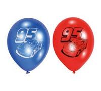 Generique - 6 Ballons en Latex Cars 23 cm