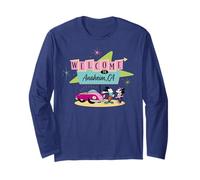 Disney "Welcome to Anaheim, CA" Disneyland Celebration Retro Manche Longue