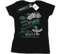 Disney - "Who's Afraid Of The Big Bad Wolf" T-Shirt für Damen BI15944 (L) (Schwarz)