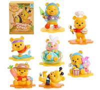 Disney Winnie l’Ourson - Figurines Designer Hunny Crew de 10 cm avec Finitions Spéciales, Boîte Surprise, Jouet à Collectionner pour Enfants dès 3 Ans - Just Play