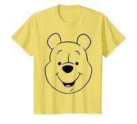 Disney Winnie l'ourson Big Face T-Shirt, Enfant, Citron, 12 ans
