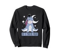 Disney Winnie l'ourson Bourriquet Not A Morning Person Sweatshirt, Unisexe pour adultes, Noir, L