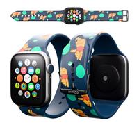 Disney Winnie l'ourson Bracelet pour Apple Watch Series 9/8/7/6/5/4/3/2/1/SE 38 mm, 40 mm et 41 mm | Cadeaux Winnie l'ourson pour femme, homme, tous les fans | Bracelets de rechange pour Apple Watch