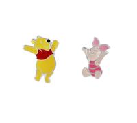 Disney Winnie l'ourson et Porcinet Mix and Match Boucles d'oreilles à tige en argent sterling et émail, Argent sterling