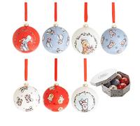 Disney Winnie l'ourson et ses amis Lot de 7 boules de Noël dans une boîte cadeau