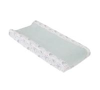 Disney Winnie l'ourson Hello Sunshine Housse de matelas à langer super douce avec panneau central en polaire en peluche, turquoise, gris, blanc