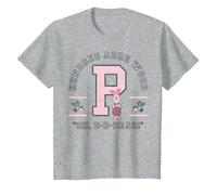 Disney Winnie l'ourson Piglet Collegiate Oh Dear Quote T-Shirt, Enfant, Gris Chiné, 8 ans