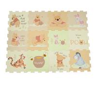 Disney Winnie l'ourson Tapis de jeu en mousse | Tapis de sol doux pour bébé et enfant pour parc de jeu, temps du ventre | 10 mm d'épaisseur 12 pièces pour enfants