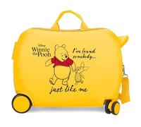Disney Winnie The Ourson Valise enfant Ocre 50 x 39 x 20 cm Rigide ABS Fermeture à combinaison latérale 78 L 1,8 kg 4 roues Bagages à main, citronier, Valise pour enfant
