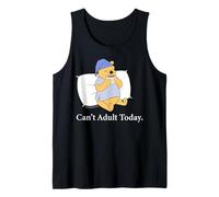 Disney Winnie the Pooh "Can't Adult Today" Funny Back to Bed Débardeur
