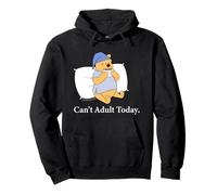 Disney Winnie the Pooh "Can't Adult Today" Funny Back to Bed Sweat à Capuche
