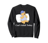 Disney Winnie the Pooh "Can't Adult Today" Funny Back to Bed Sweatshirt