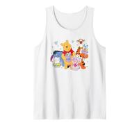 Disney Winnie The Pooh Cute Easter Team Group Shot Big Logo Débardeur
