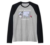Disney Winnie the Pooh Eeyore "Is it Monday Already?" Funny Manche Raglan