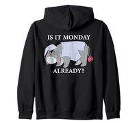 Disney Winnie the Pooh Eeyore "Is it Monday Already?" Funny Sweat à Capuche