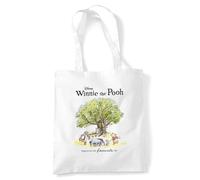 Disney Winnie The Pooh Favourite Day Poster Sac Cabas Réutilisable pour Courses et Voyage, Blanc