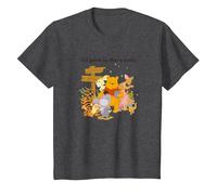 Disney Winnie The Pooh Group Shot All Good In The Woods T-Shirt, Enfant, Chiné Foncé, 12 ans
