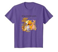 Disney Winnie The Pooh Group Shot All Good In The Woods T-Shirt, Enfant, Violet Chiné, 2 ans