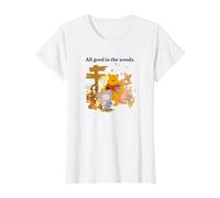 Disney Winnie The Pooh Group Shot All Good In The Woods T-Shirt, Femme, Blanc, S