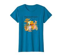 Disney Winnie The Pooh Group Shot All Good In The Woods T-Shirt, Femme, Saphir, 3XL