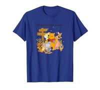 Disney Winnie The Pooh Group Shot All Good In The Woods T-Shirt, Homme, Bleu Royal, S