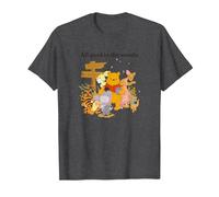 Disney Winnie The Pooh Group Shot All Good In The Woods T-Shirt, Homme, Chiné Foncé, 5XL