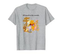Disney Winnie The Pooh Group Shot All Good In The Woods T-Shirt, Homme, Gris Chiné, XXL