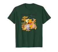 Disney Winnie The Pooh Group Shot All Good In The Woods T-Shirt, Homme, Vert Forêt, XL