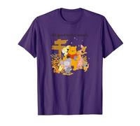 Disney Winnie The Pooh Group Shot All Good In The Woods T-Shirt, Homme, Violet, S