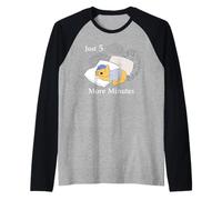 Disney Winnie the Pooh "Just 5 More Minutes" Funny Sleepy Manche Raglan