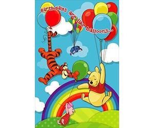 Disney Winnie the Pooh les anniversaires sont comme Ballons. carte d'anniversaire