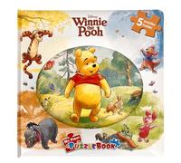 Disney Winnie The Pooh My First Puzzle Book - Jigsaw Puzzles for kids, 10-page board book, 5 puzzles to enjoy