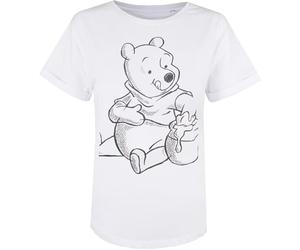 Disney Winnie The Pooh - Sketch, T-Shirt Femme, Blanc (White White), 40 (Taille Fabricant: Medium)