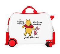 Disney Winnie The Pooh Valise pour Enfant Blanc 50 x 39 x 20 cm Rigide ABS Fermeture à Combinaison latérale 34 l 1,8 kg 4 Roues
