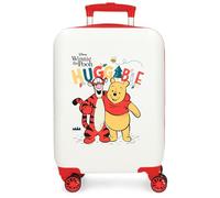 Disney Winnie & Tiger Verrouillage Valise Enfant latéral Rigide à Combinaison 4 Roues Le Bagage à Main est fabriqué en ABS, Un matériau Rigide et léger. Fabriqué par Joumma Bags.