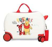 Disney Winnie & Tiger Verrouillage Valise Enfant latéral Rigide à Combinaison 4 Roues Le Bagage à Main est fabriqué en ABS, Un matériau Rigide et léger. Fabriqué par Joumma Bags.