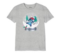 Disney « Winter Wonderland Stitch » BODLILOTS012 T-Shirt Garçon, Gris Melange, Taille 14 Ans
