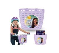 DISNEY WISH Asha Panier pour guidon d'enfant, panier pour vélo fille, trottinette 20x15x16 cm