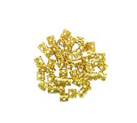 Disney WISH - Lot 50 Ornements Dorés Pour Tresses - Bijoux De Cheveux Enfant - Embellissement Facile Des Coiffures Fille - Accessoires Légers, Ajustables - Look Brillant Univers WISH