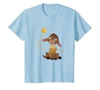 Disney Wish Valentino & Star Magical Wishing Duo Portrait T-Shirt, Enfant, Bleu Céleste, 6 ans