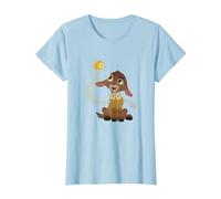 Disney Wish Valentino & Star Magical Wishing Duo Portrait T-Shirt, Femme, Bleu Céleste, S