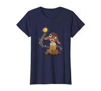Disney Wish Valentino & Star Magical Wishing Duo Portrait T-Shirt, Femme, Bleu Marine, S