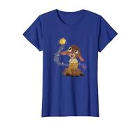 Disney Wish Valentino & Star Magical Wishing Duo Portrait T-Shirt, Femme, Bleu Royal, S