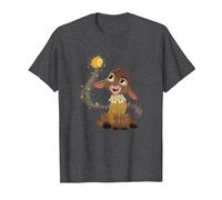 Disney Wish Valentino & Star Magical Wishing Duo Portrait T-Shirt, Homme, Chiné Foncé, S